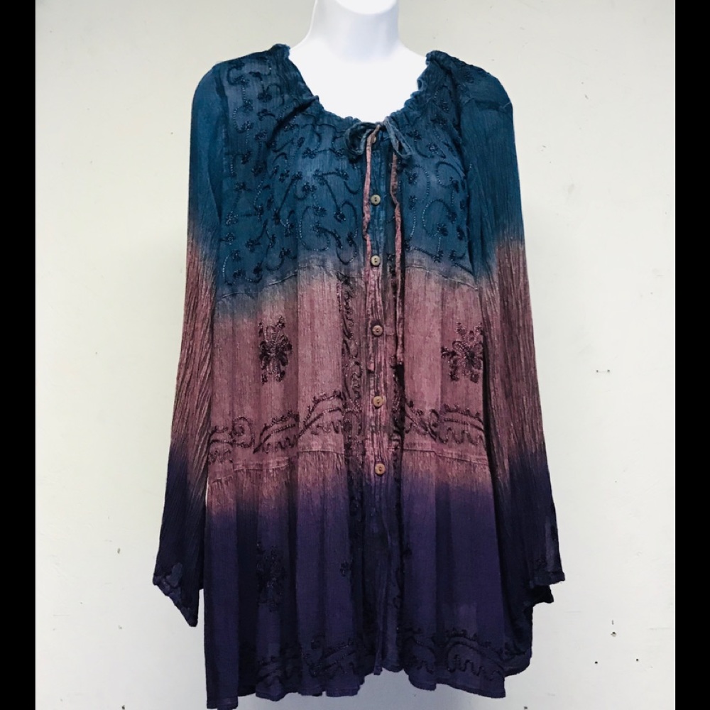 218-671 sacred Threads Tunic L/XL - Picture 2 of 3